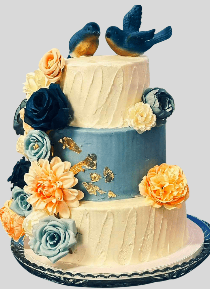 Magnificent Blue Bird Cake