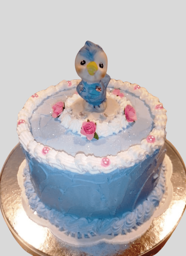 Mesmeric Blue Bird Cake