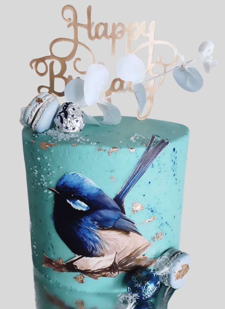 Refined Blue Bird Cake