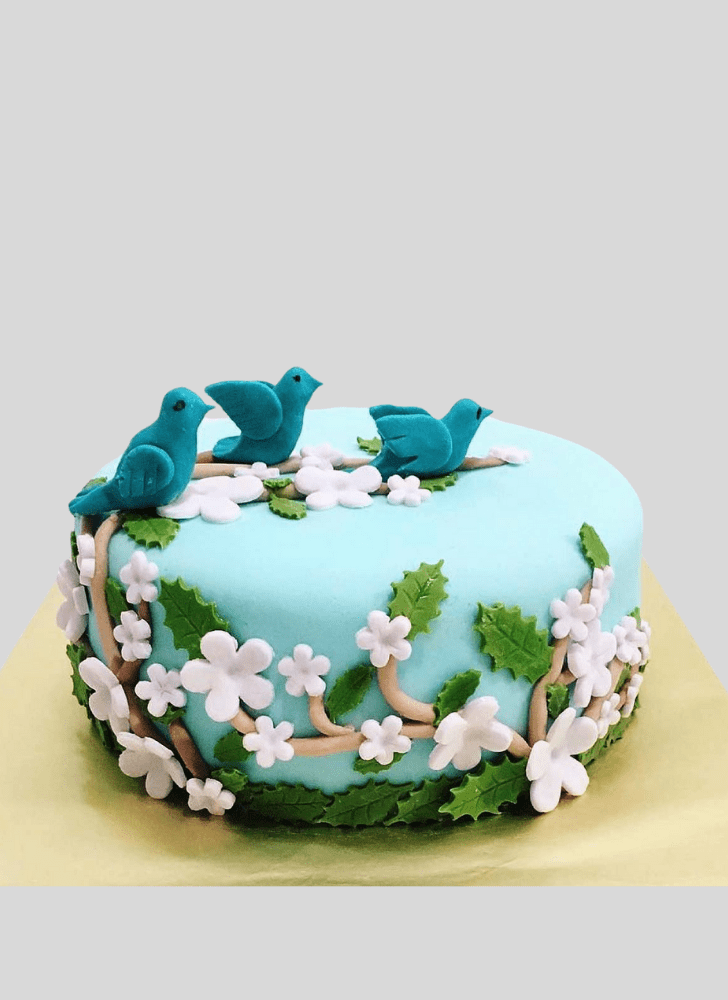 Superb Blue Bird Cake