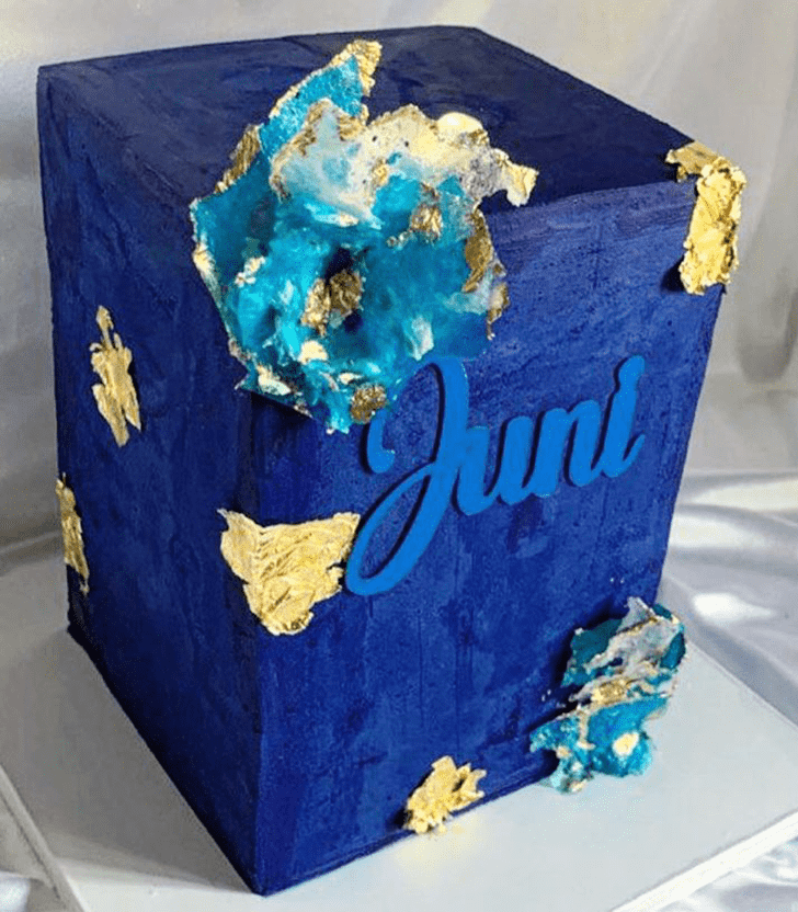 Adorable Blue Cake