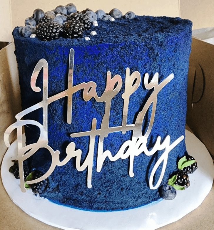 Comely Blue Cake