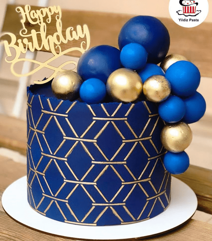 Dazzling Blue Cake