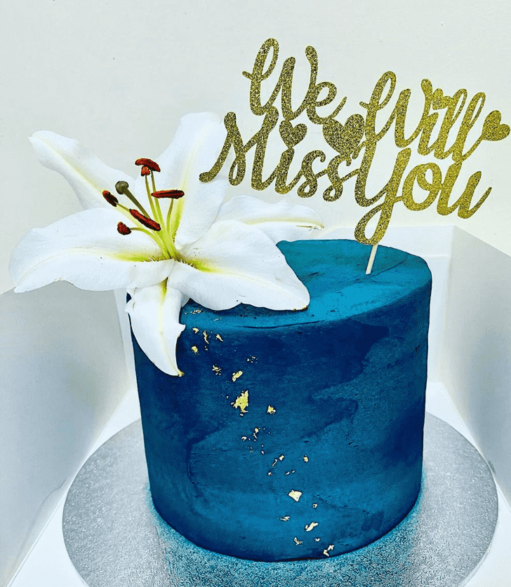 Lovely Blue Cake Design