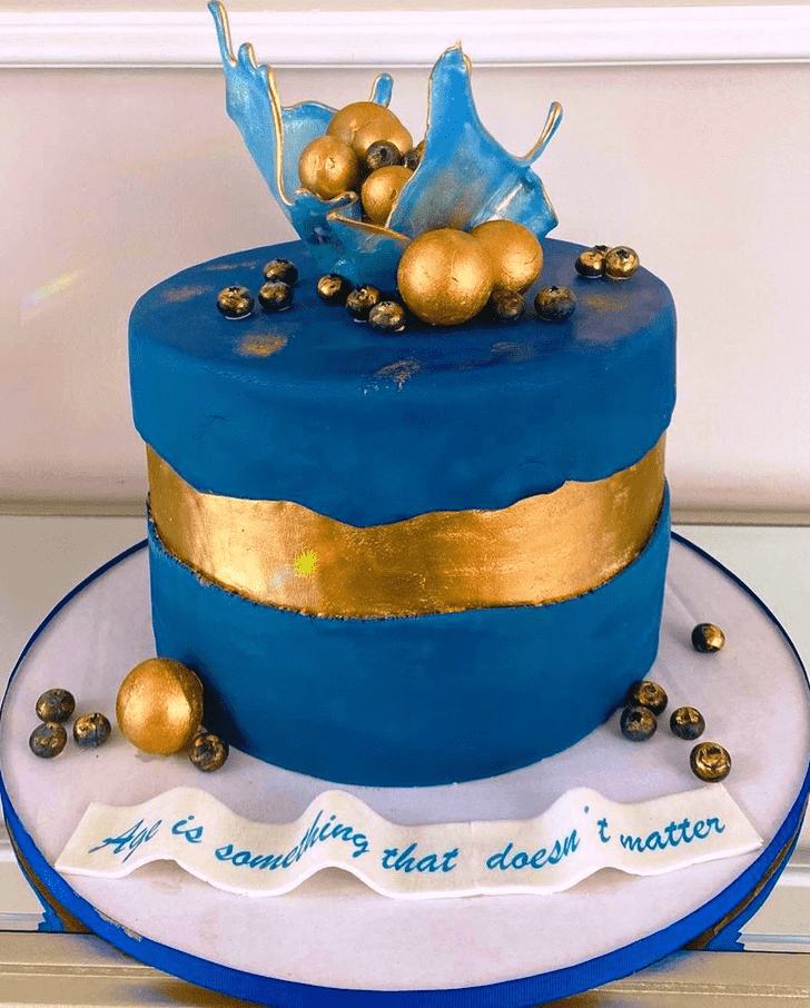 Slightly Blue Cake