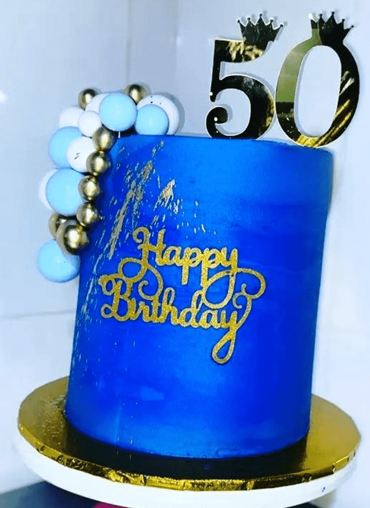 Stunning Blue Cake