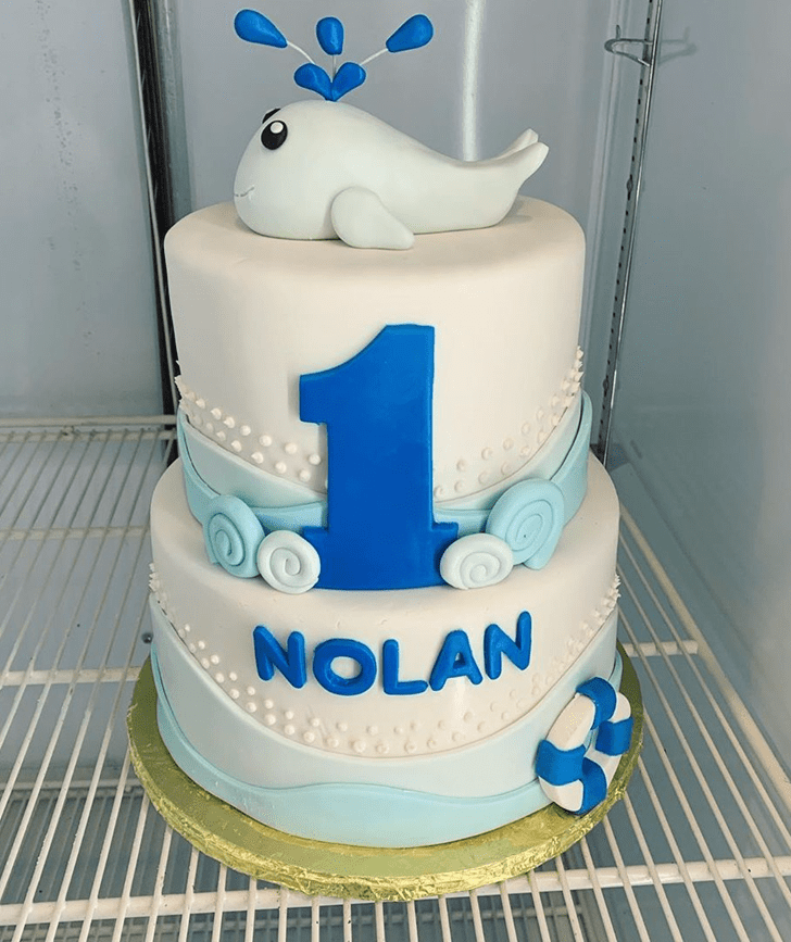 Appealing Blue Whale Cake