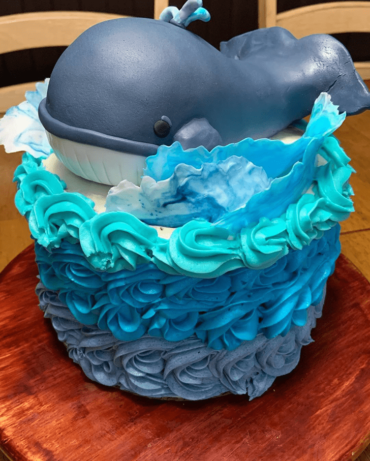 Excellent Blue Whale Cake