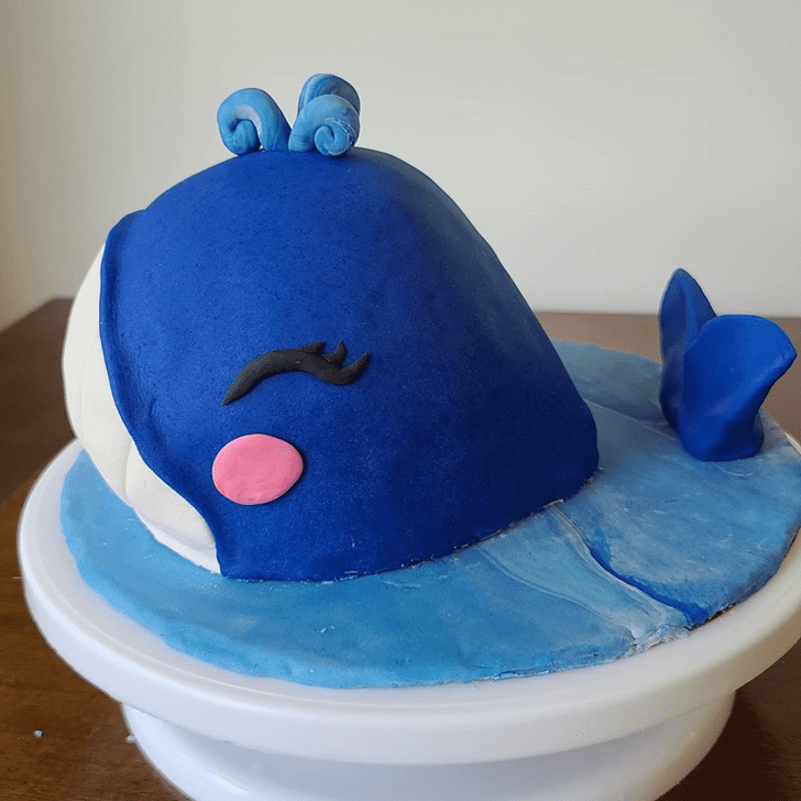 Fascinating Blue Whale Cake