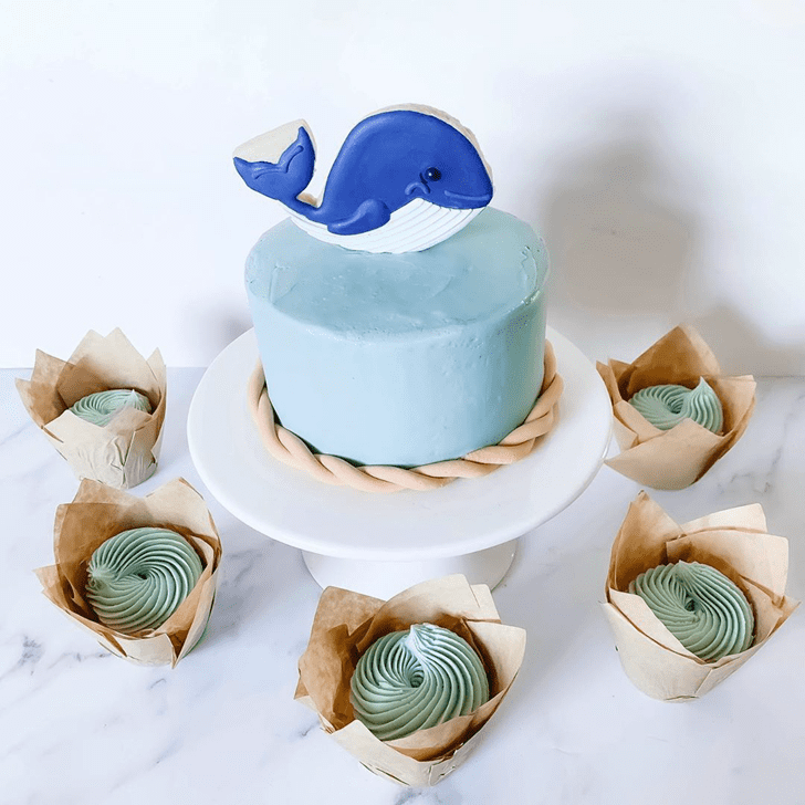 Marvelous Blue Whale Cake
