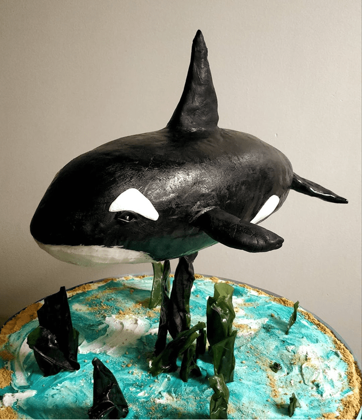 Mesmeric Blue Whale Cake