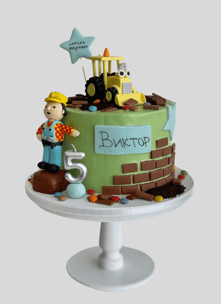 Delicate Bob The Builder Cake