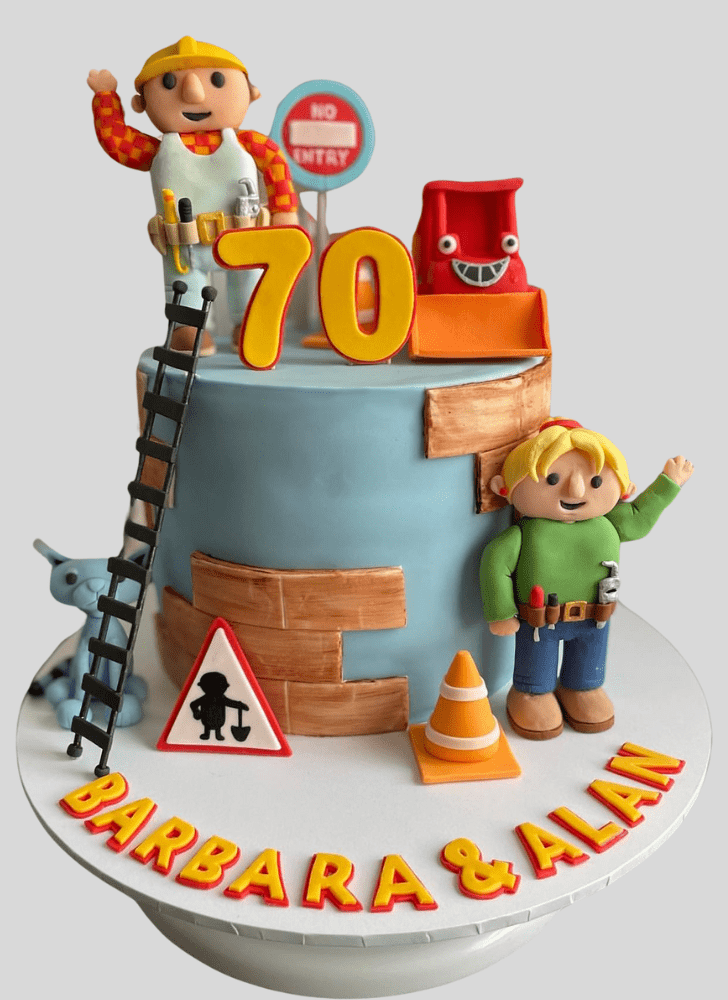 Handsome Bob The Builder Cake