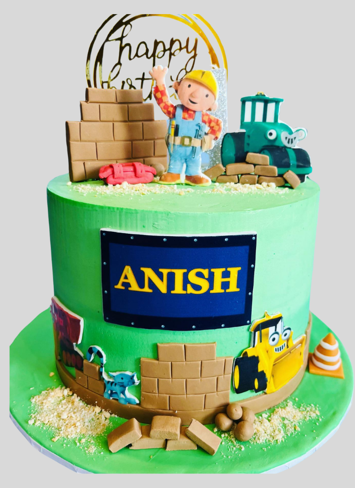 Lovely Bob The Builder Cake Design