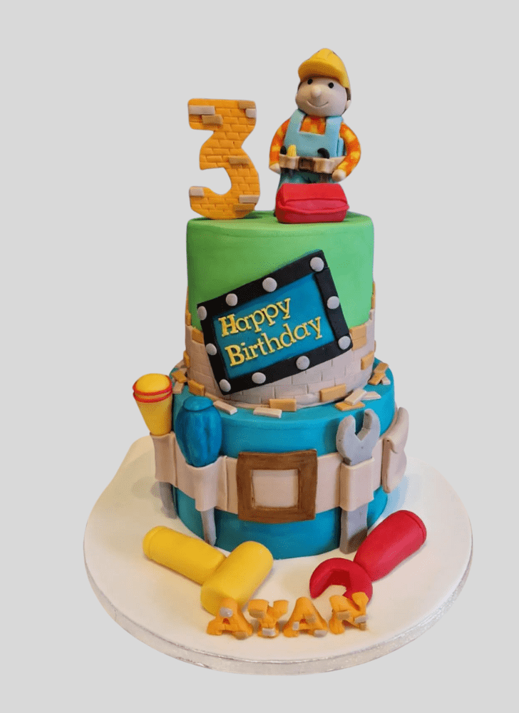 Resplendent Bob The Builder Cake