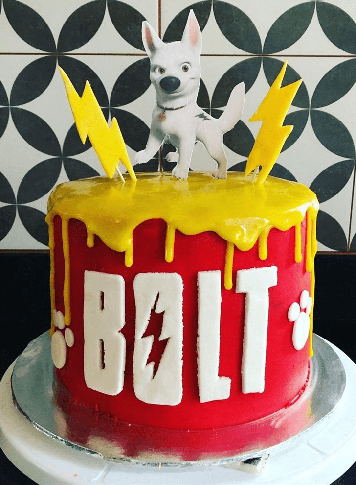 Classy Bolt Movie Cake