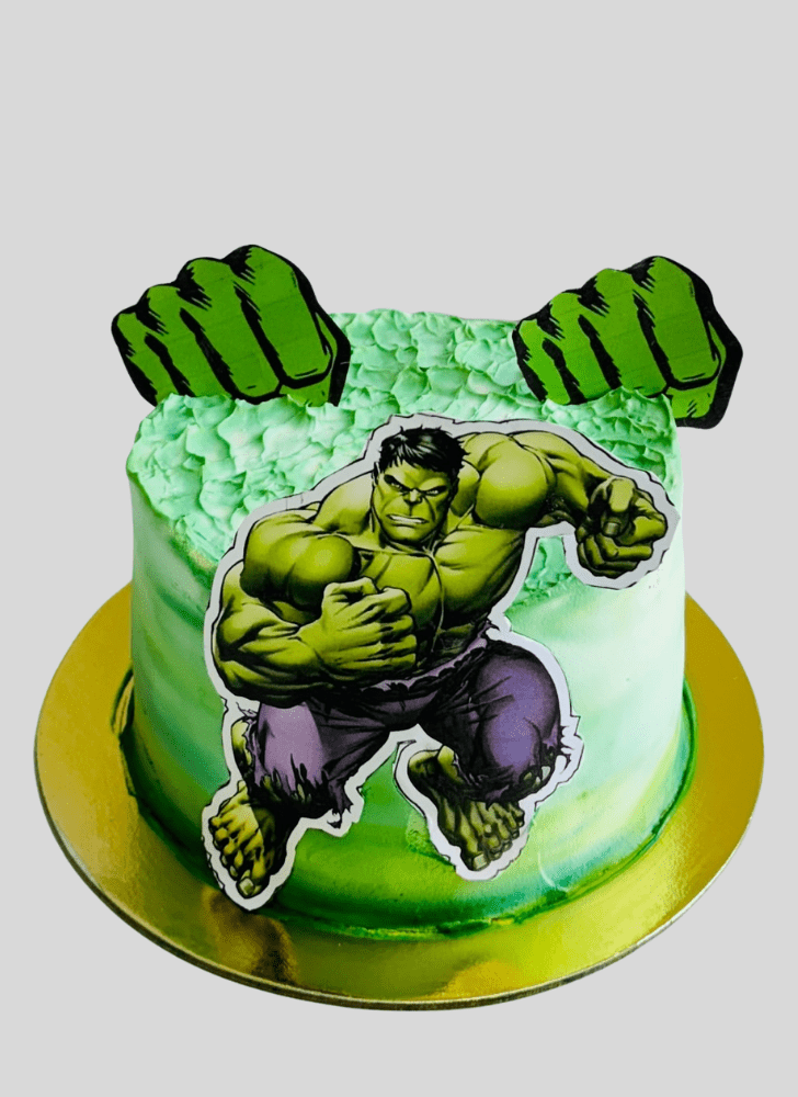 Adorable Bruce Banner Cake