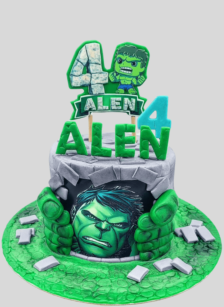 Cute Bruce Banner Cake