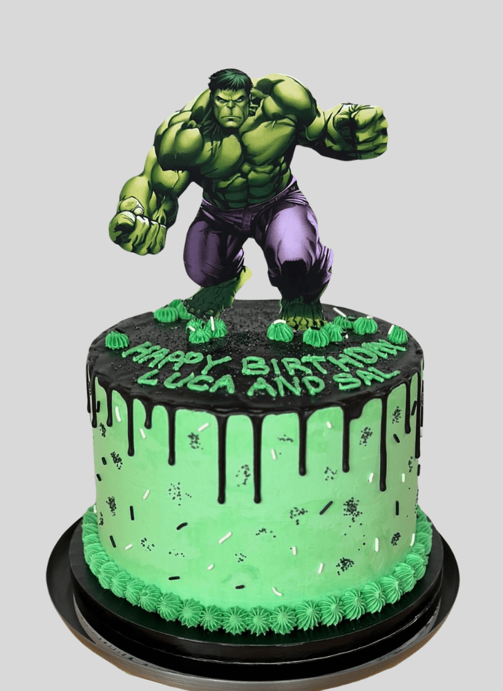 Inviting Bruce Banner Cake