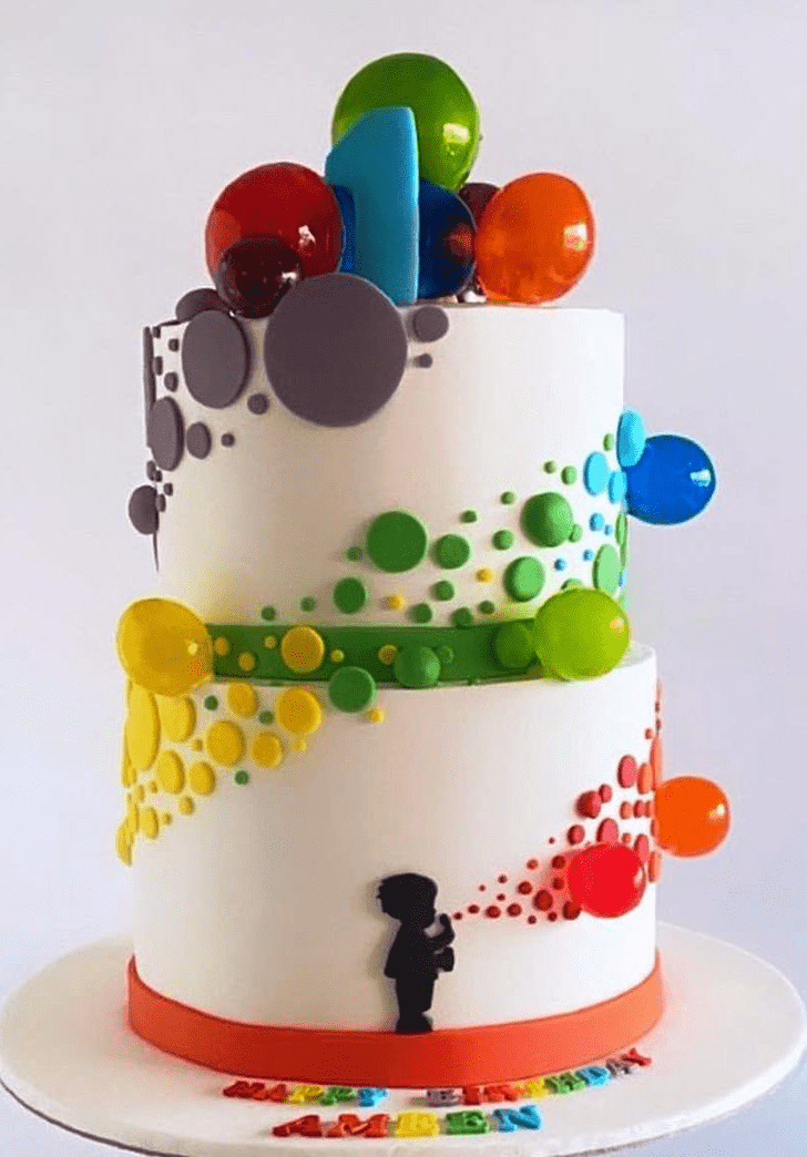 Shapely Bubbles Cake