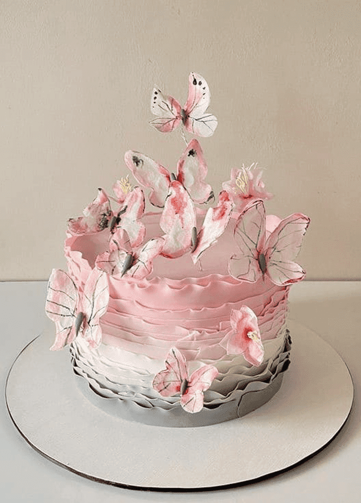 Admirable Butterfly Cake Design