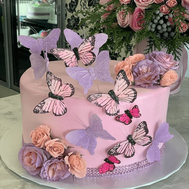 Angelic Butterfly Cake