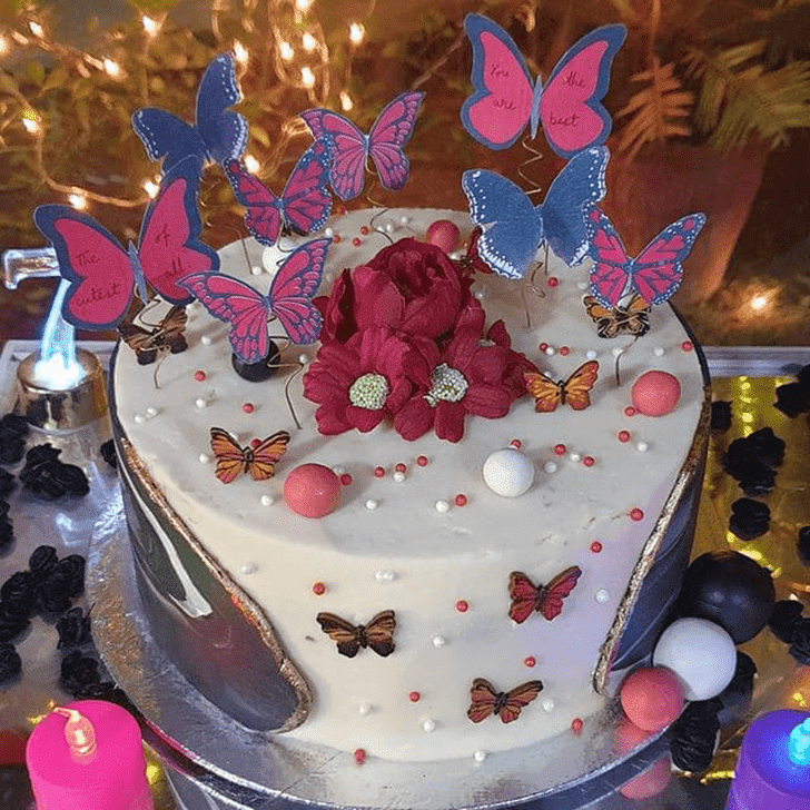Charming Butterfly Cake