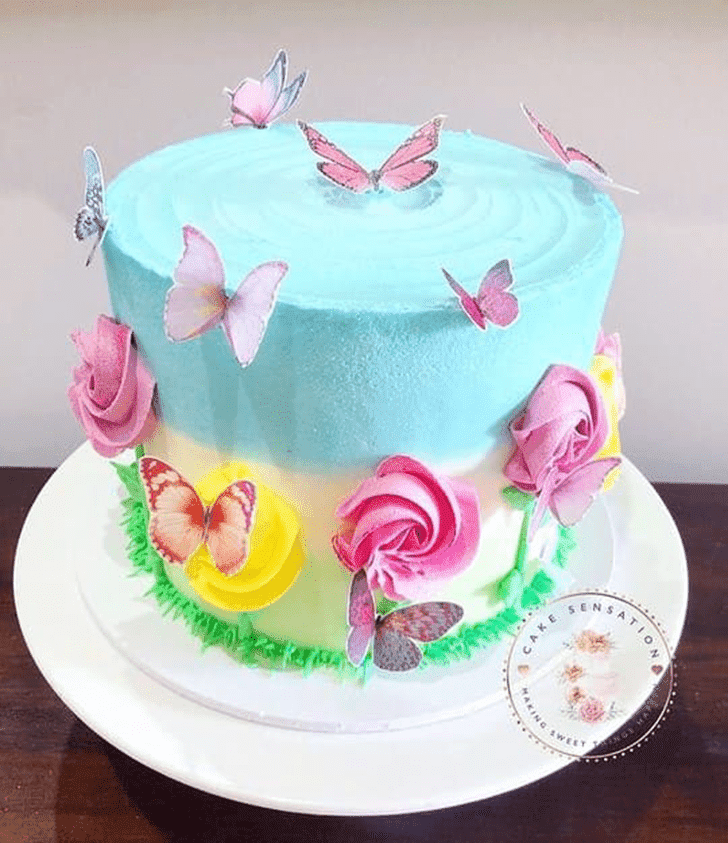 Classy Butterfly Cake