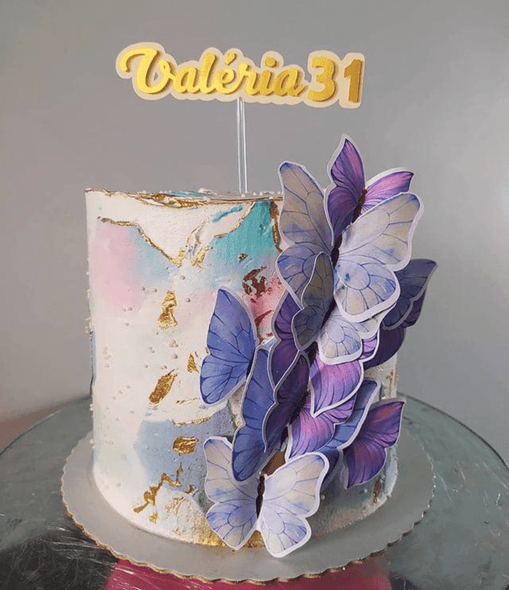 Elegant Butterfly Cake