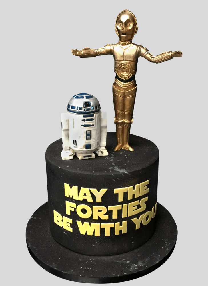 Comely C-3PO Cake
