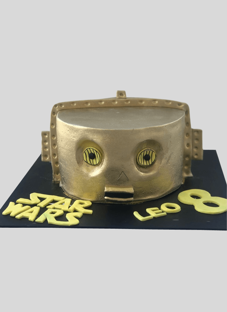 Delightful C-3PO Cake