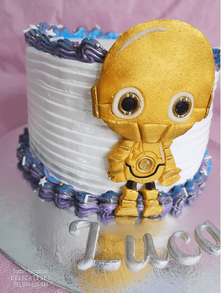 Alluring C-3PO Cake