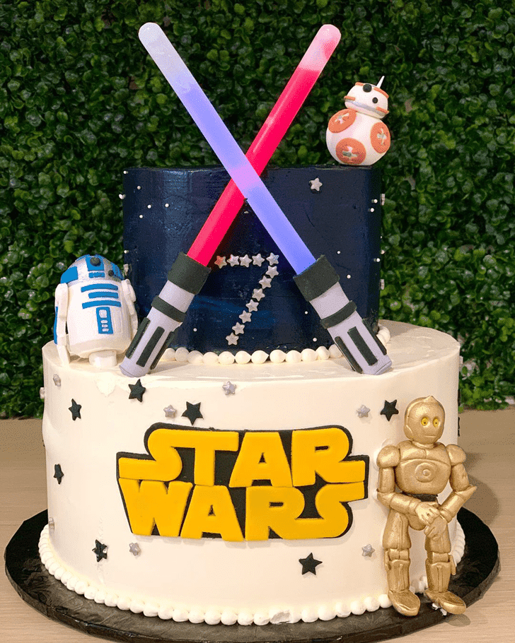 Appealing C-3PO Cake