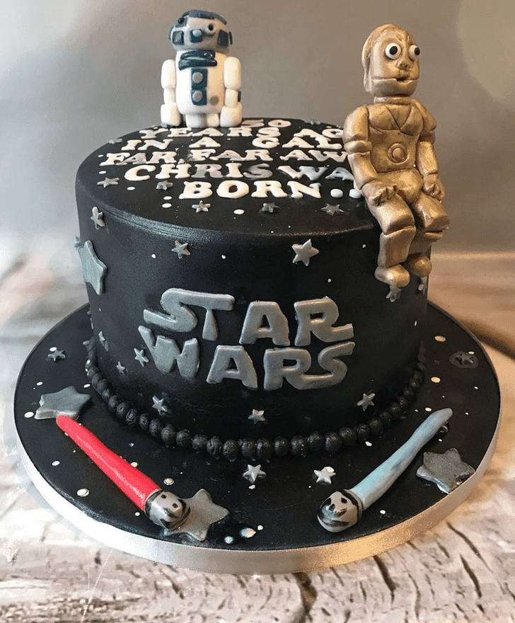 Classy C-3PO Cake