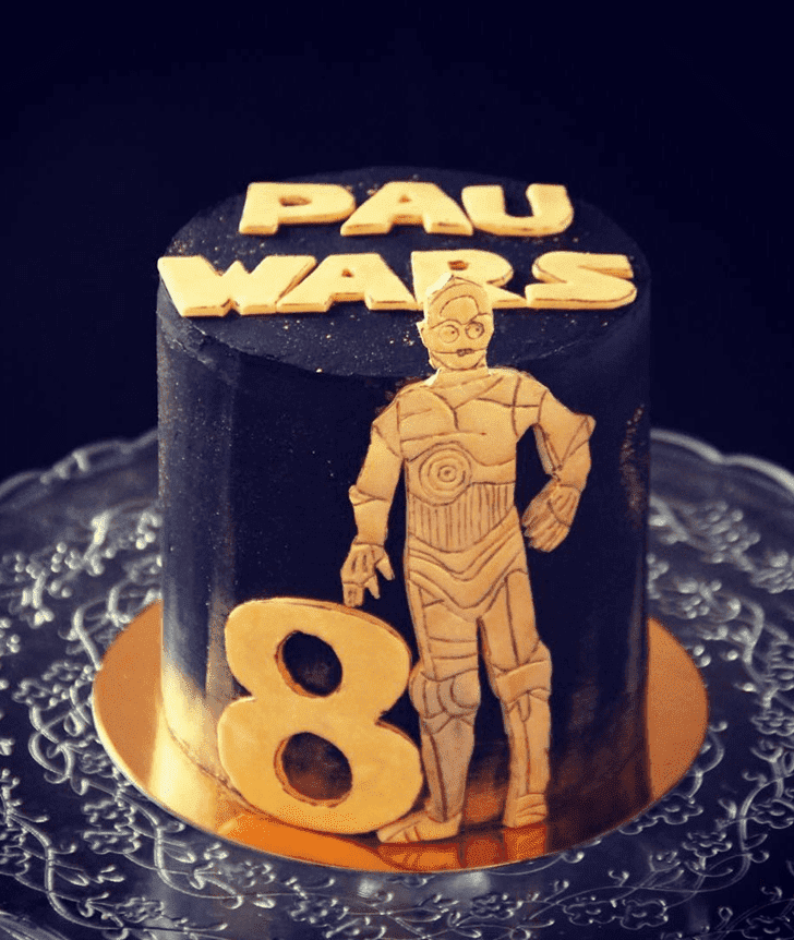 Delightful C-3PO Cake