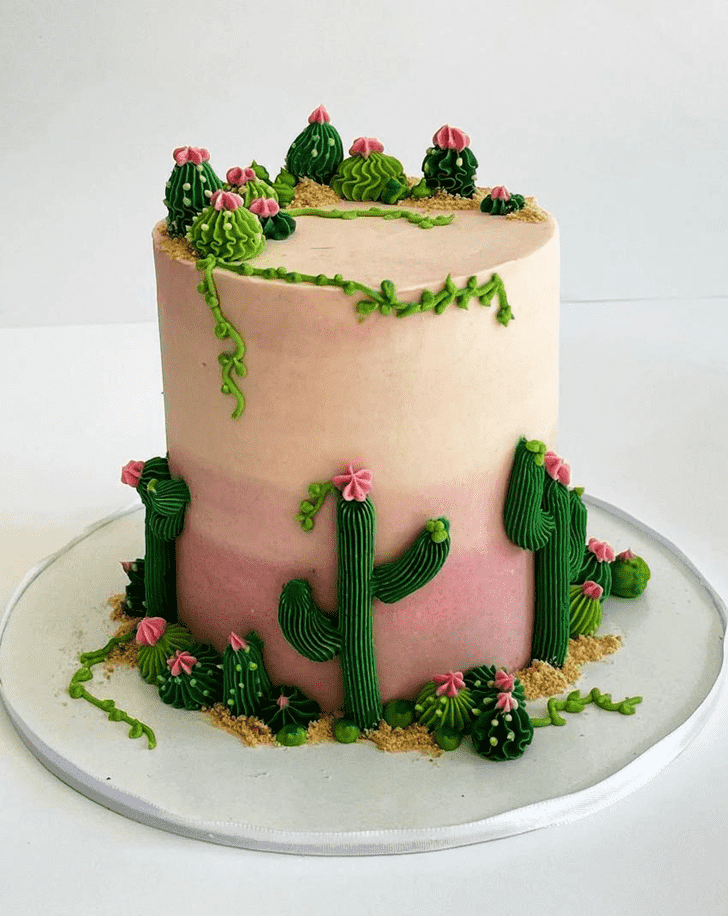 Alluring Cactus Cake