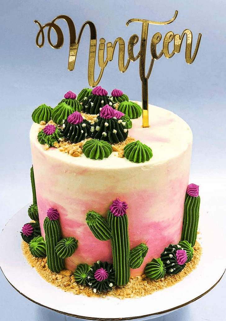 Angelic Cactus Cake