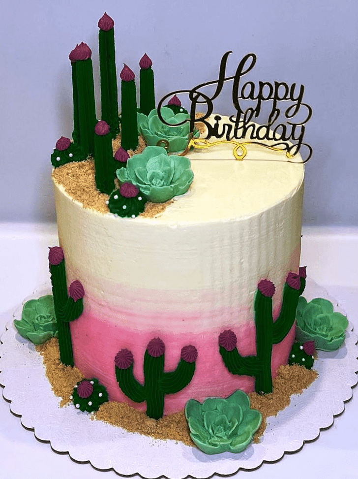 Dazzling Cactus Cake