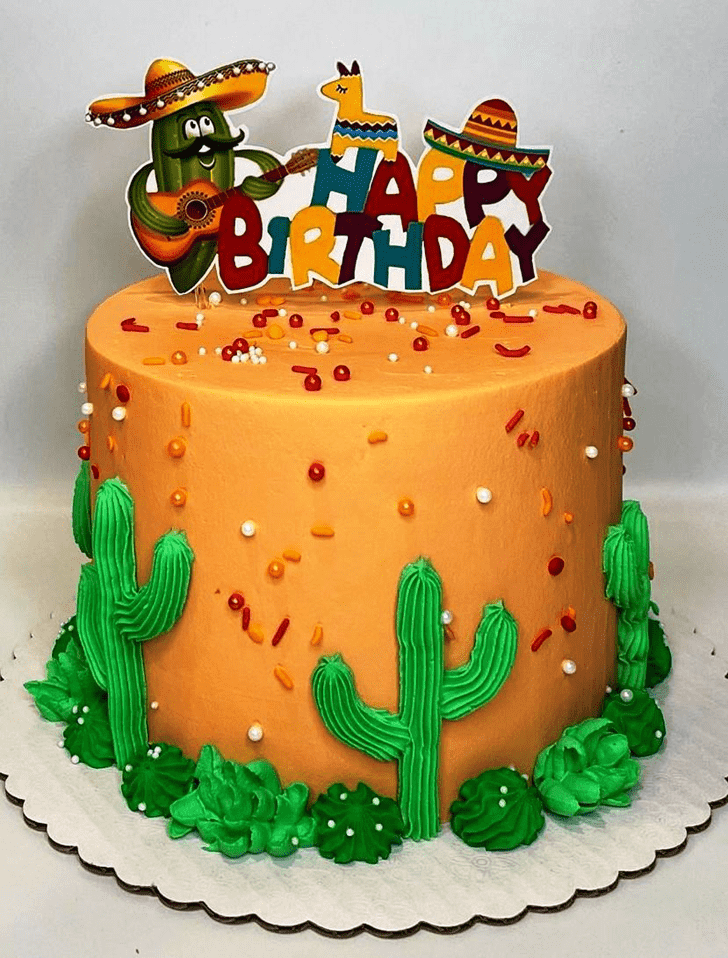 Delicate Cactus Cake