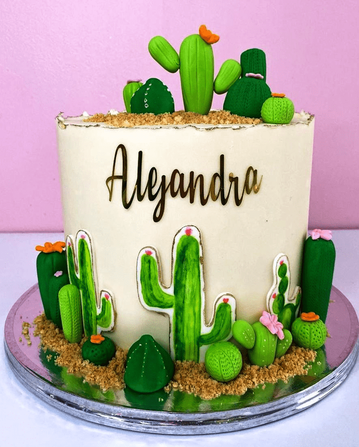 Enthralling Cactus Cake