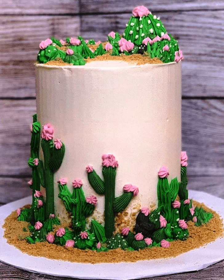 Exquisite Cactus Cake