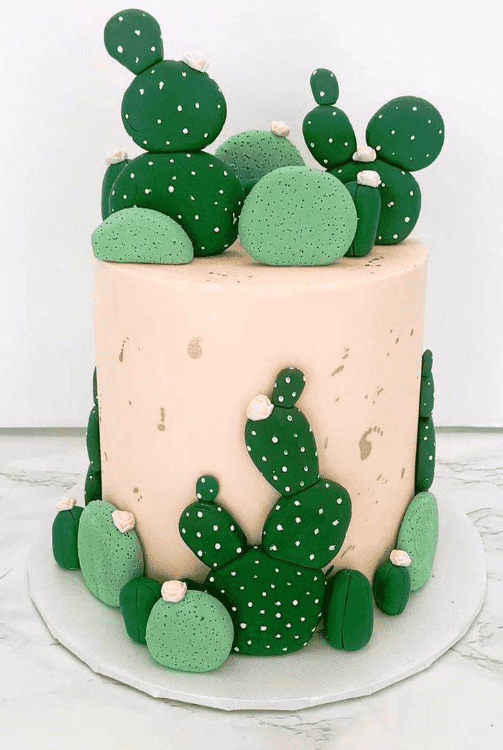 Lovely Cactus Cake Design