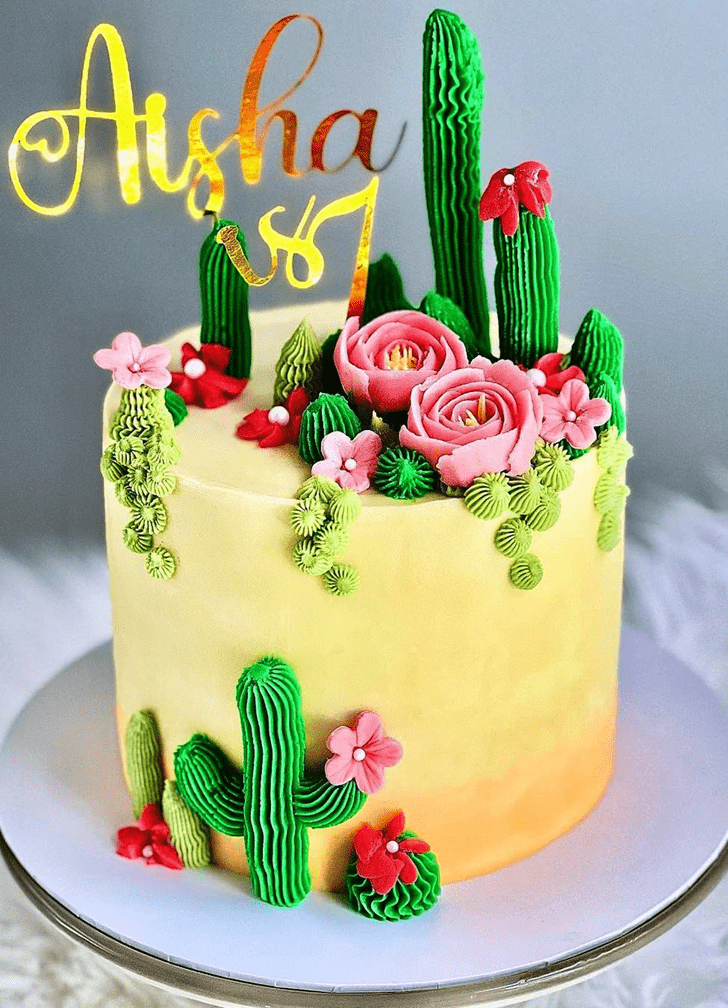 Mesmeric Cactus Cake