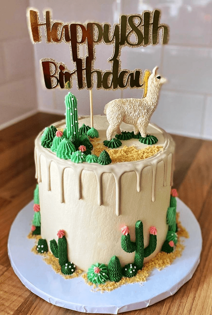 Pleasing Cactus Cake