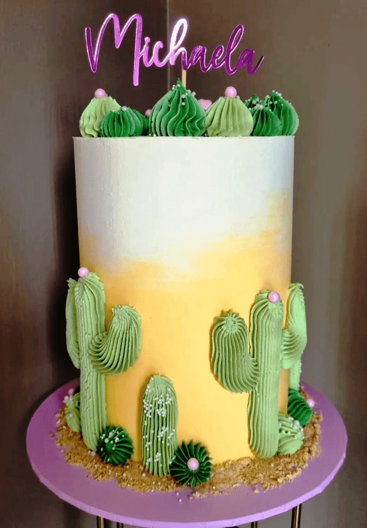 Shapely Cactus Cake