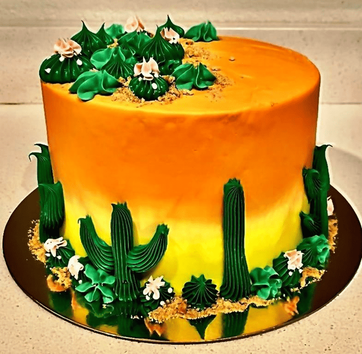 Wonderful Cactus Cake Design
