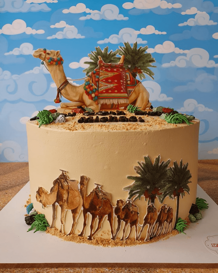 Ravishing Camel Cake