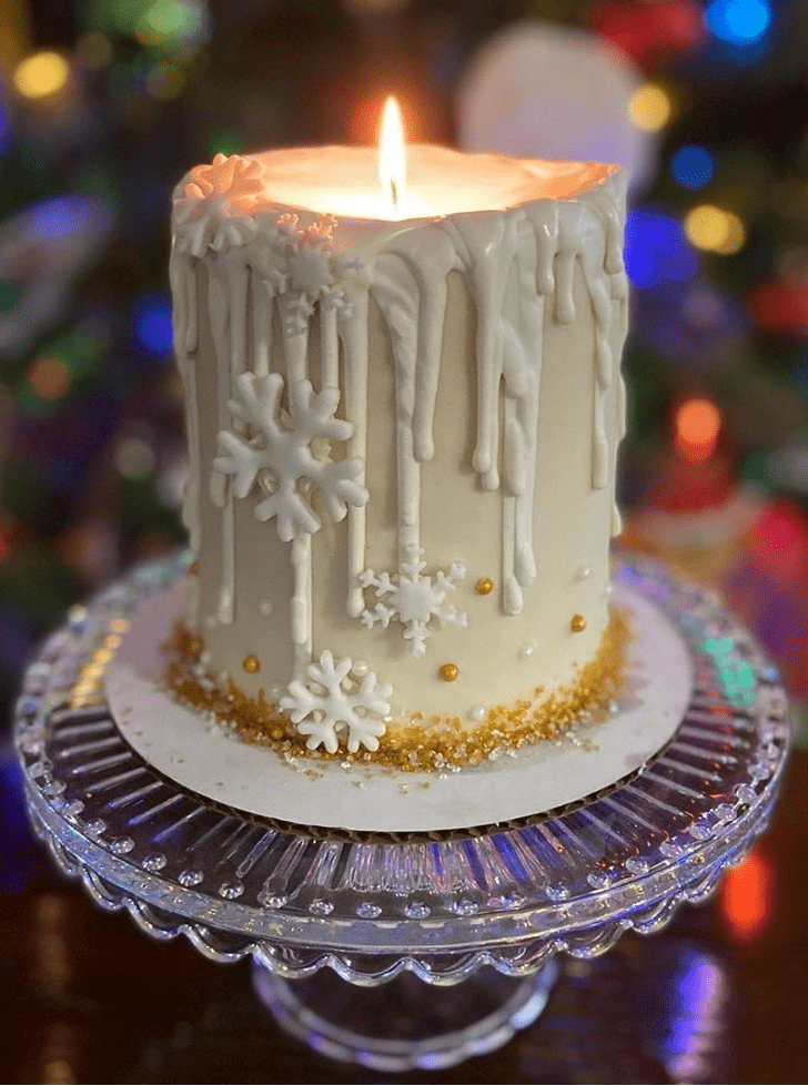 Delightful Candle Cake