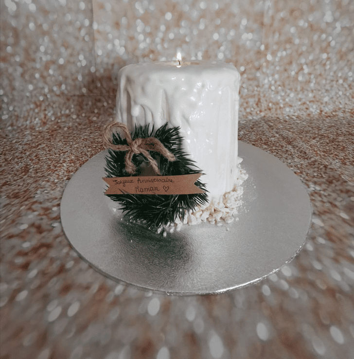 Graceful Candle Cake