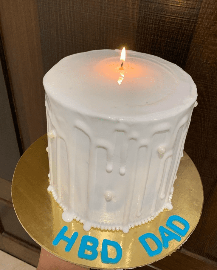 Pretty Candle Cake
